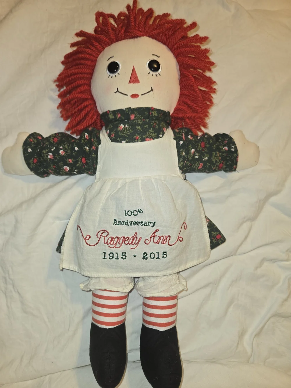 Aurora Raggedy Ann 100th Anniversary Doll 1915-2015 Collector Red Yarn Hair